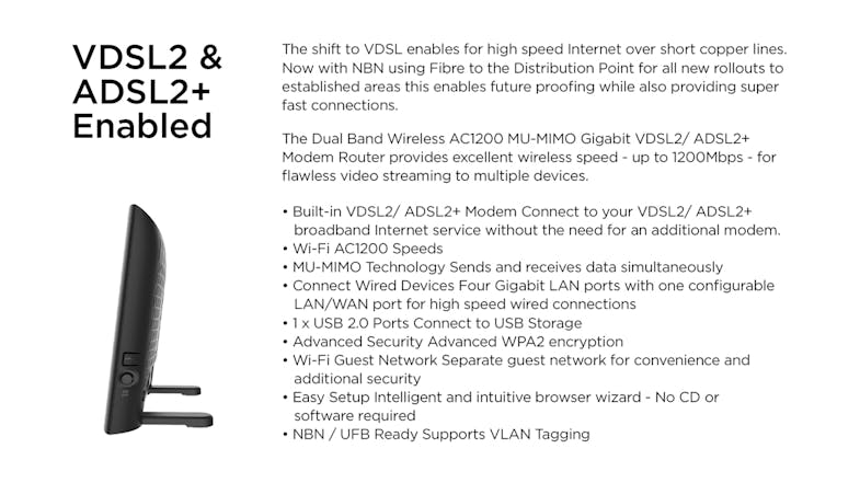 D-Link DSL-3785 AC1200 Modem Router