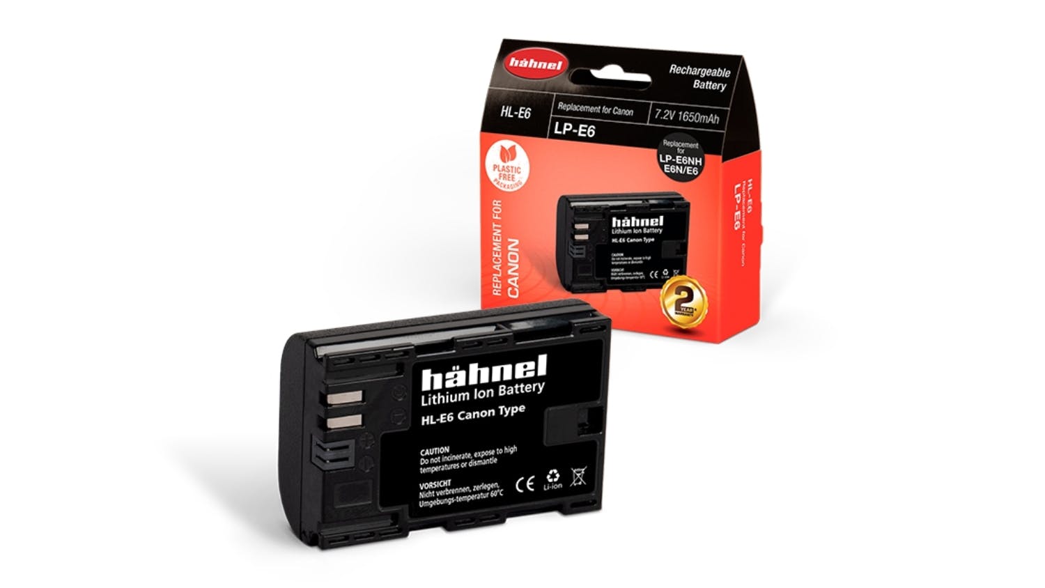 Hahnel HL-E6 Replacement Battery for Canon LP-E6