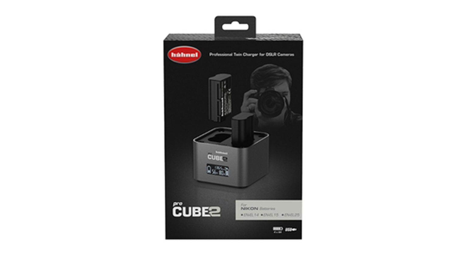 Hahnel ProCUBE2 Charger for Nikon Camera Batteries Harvey Norman New