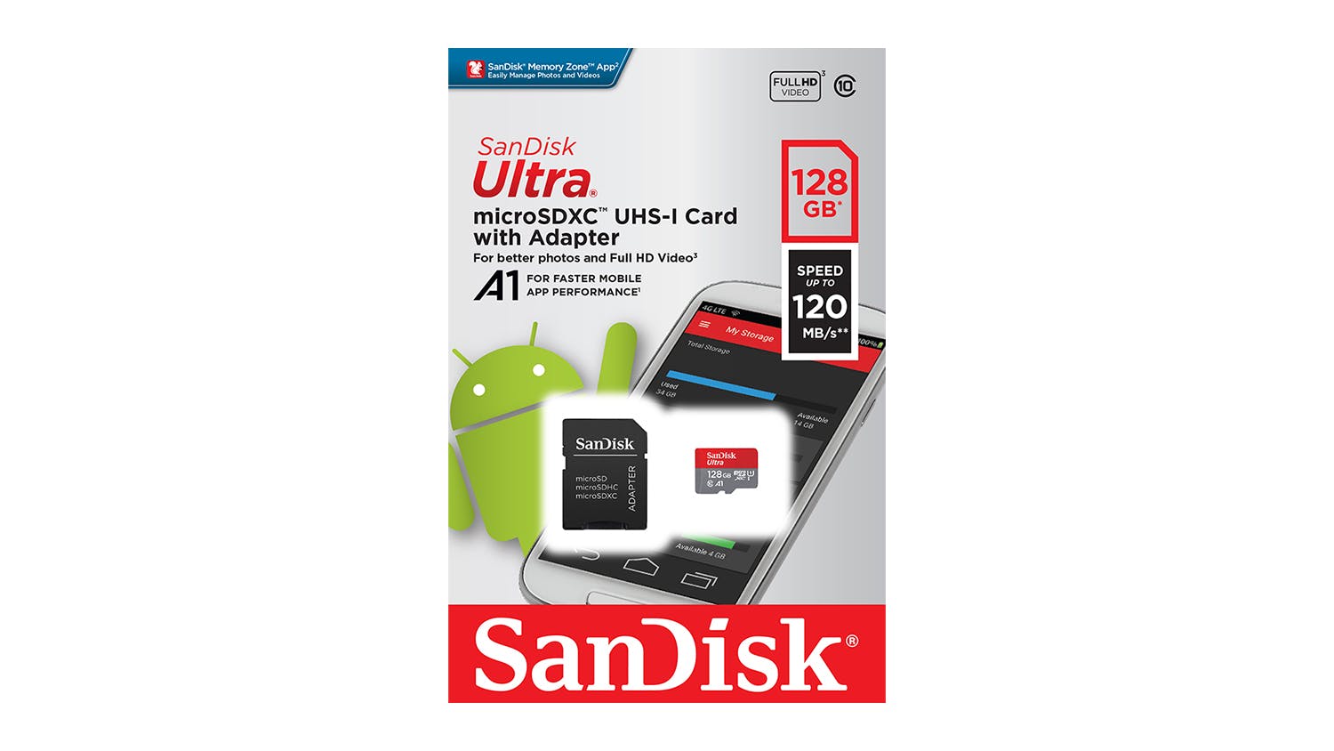 SanDisk Ultra microSD Card - 128GB