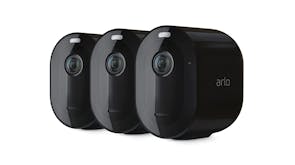 Arlo Pro 4 Wire-Free Spotlight Camera 2K HDR - 3 Pack (Black)