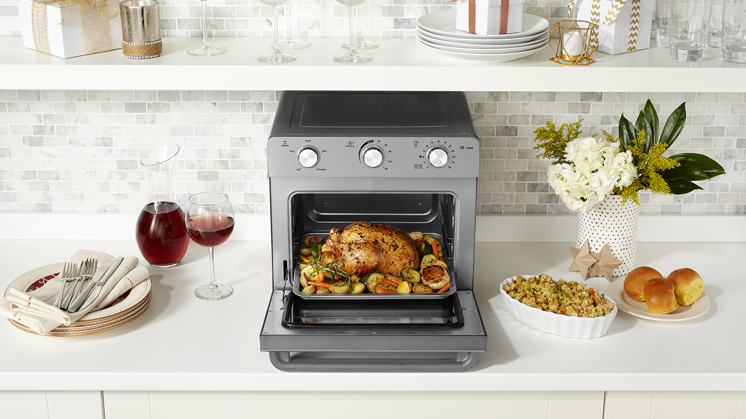 Sunbeam 22L Multi Function Oven & Air Fryer - Stainless Steel (BT7200)