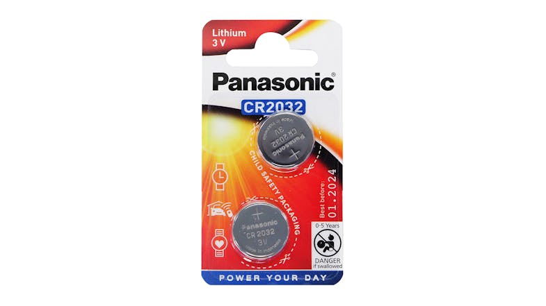 Panasonic 3V CR-2032 Lithium Coin Battery - 2 Pack