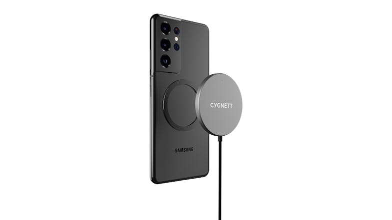 Cygnett MagCharge Magnetic Wireless Charging Cable 2m - Black