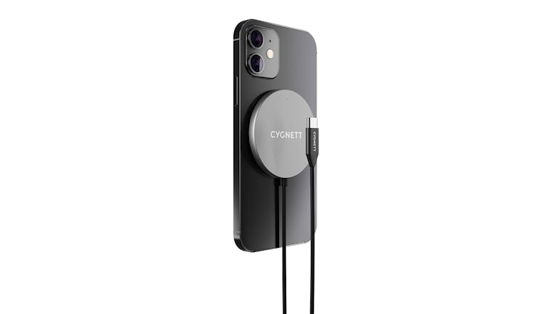 Cygnett MagCharge Magnetic Wireless Charging Cable 2m - Black