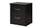 Dominic 2 Drawer Bedside by Compac Furniture - Black