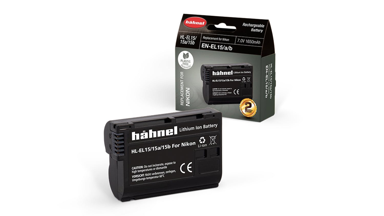 Hahnel HL-EL15 Replacement Battery for Nikon EN-EL15