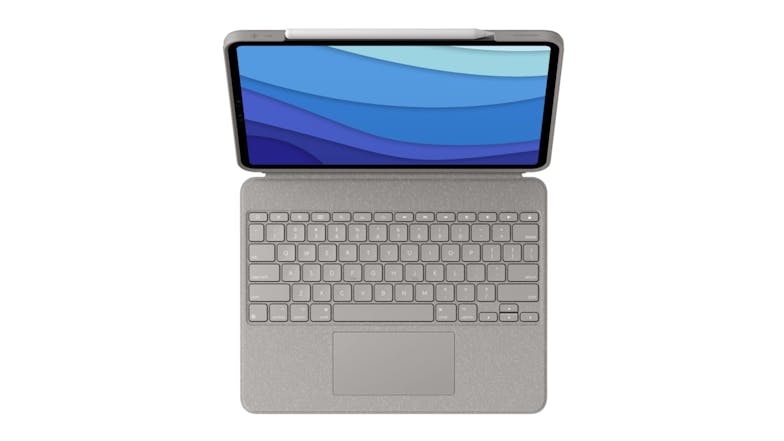 Logitech Combo Touch Keyboard Case with Trackpad for iPad Pro 12.9" (5th Gen) - Sand