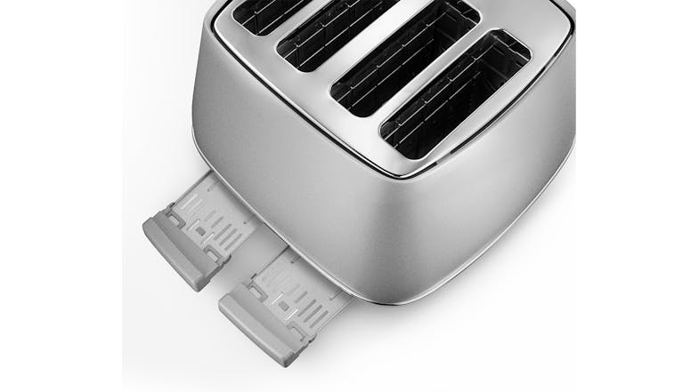 DeLonghi Distinta Perla 4 Slice Toaster - Silver