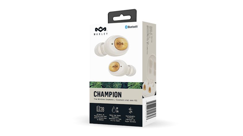 Marley Champion True Wireless In-Ear Headphones - Cream
