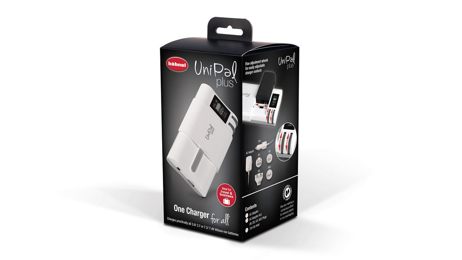 Hahnel Unipal Plus Universal Charger - White