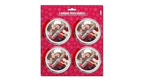 Shot2Go Spinning Flat Photo Bauble - 4 Pack