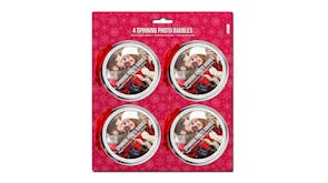 Shot2Go Spinning Flat Photo Bauble - 4 Pack