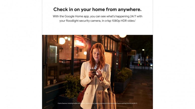 Google Nest Cam with Floodlight (Outdoor, Wired)