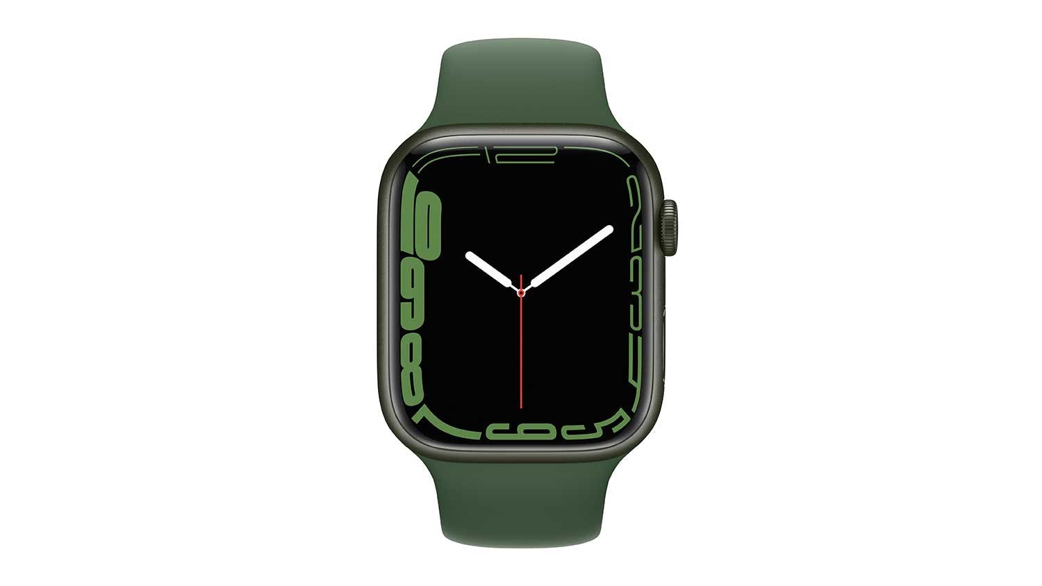 Apple Watch Series 7 (GPS) 45mm Green Aluminium Case with Clover Sport Band