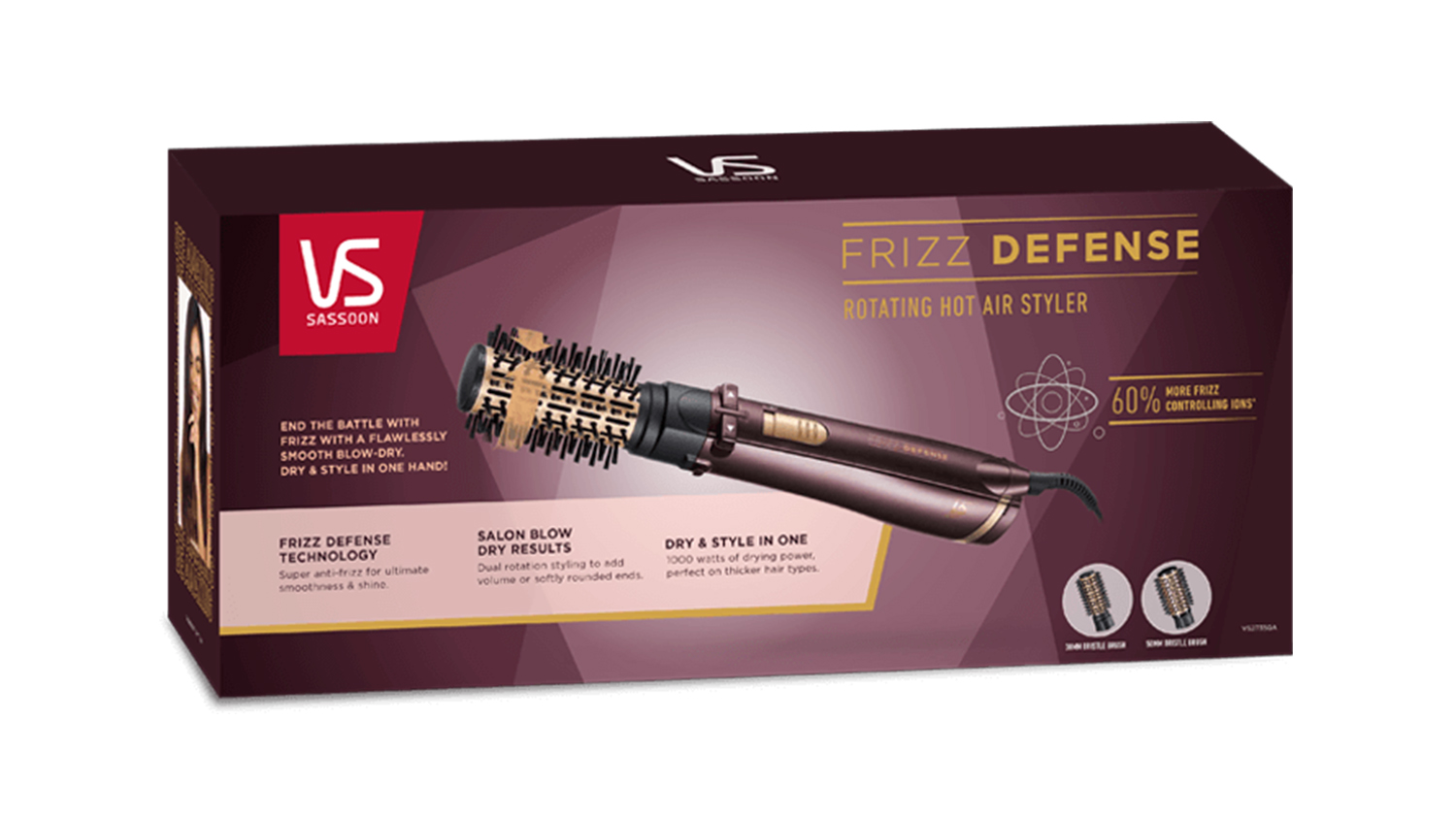 VS Sassoon Frizz Defense Hot Air Styler Harvey Norman New Zealand