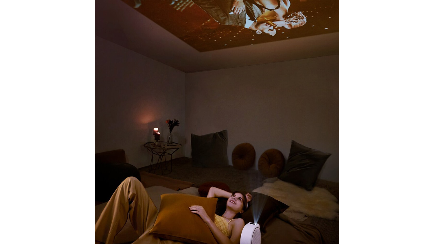 BenQ GV30 300Lumen HD DLP Portable Mini Projector with Extra Bass