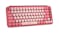 Logitech POP Keys Wireless Mechanical Keyboard with Emoji - Heartbreaker Rose