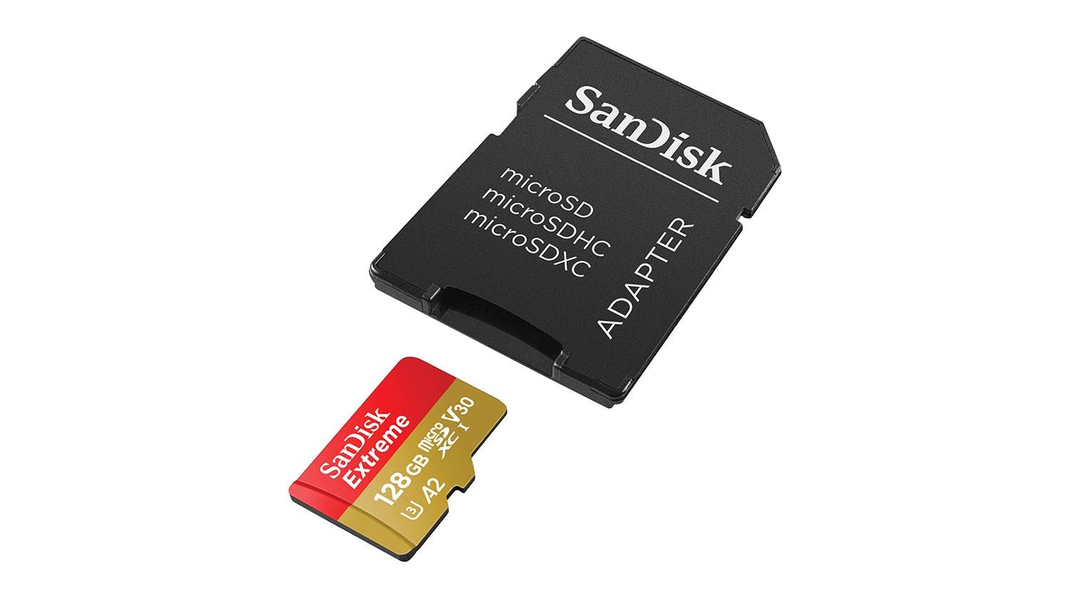 SanDisk Extreme microSD Card with SD Adaptor - 128GB