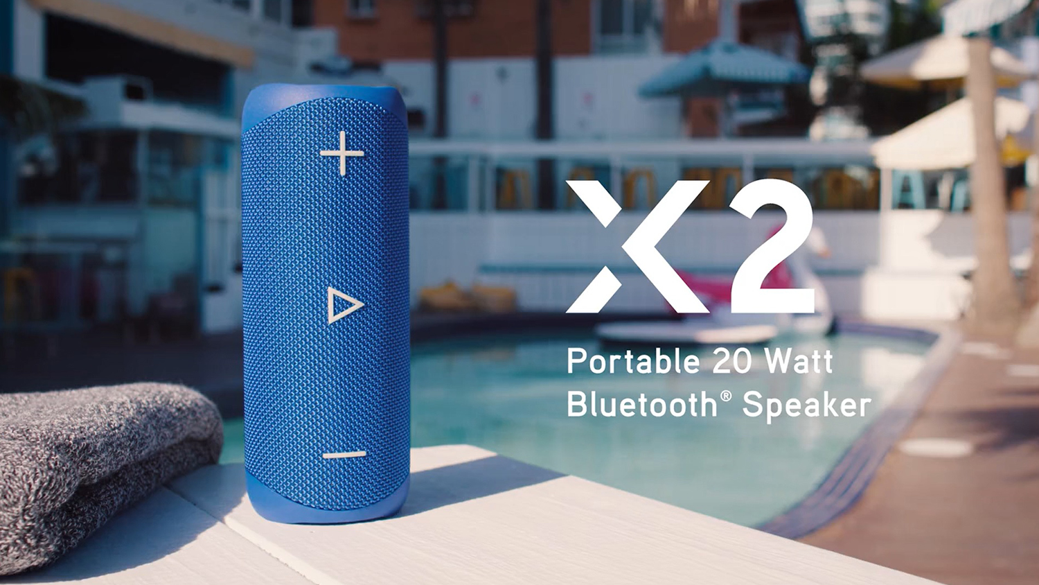 Blueant x2 portable discount bluetooth speaker blue