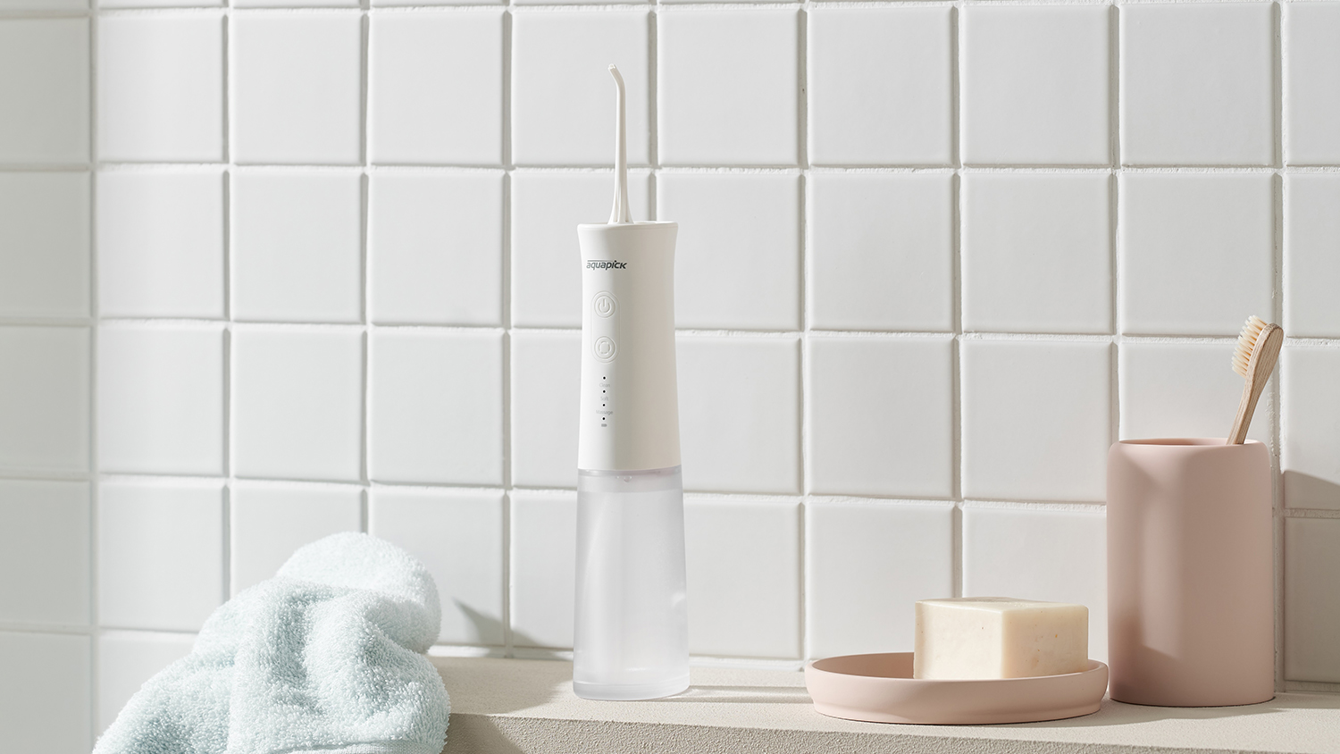 Aquapick Cordless 170mL Water Flosser - White (AQ-205)