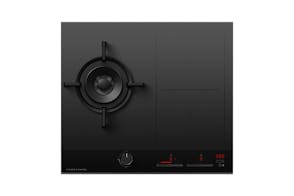 Fisher & Paykel 60cm 3 Zone Gas and Induction Cooktop - Black (Series 9/CGI603DLPTB4)
