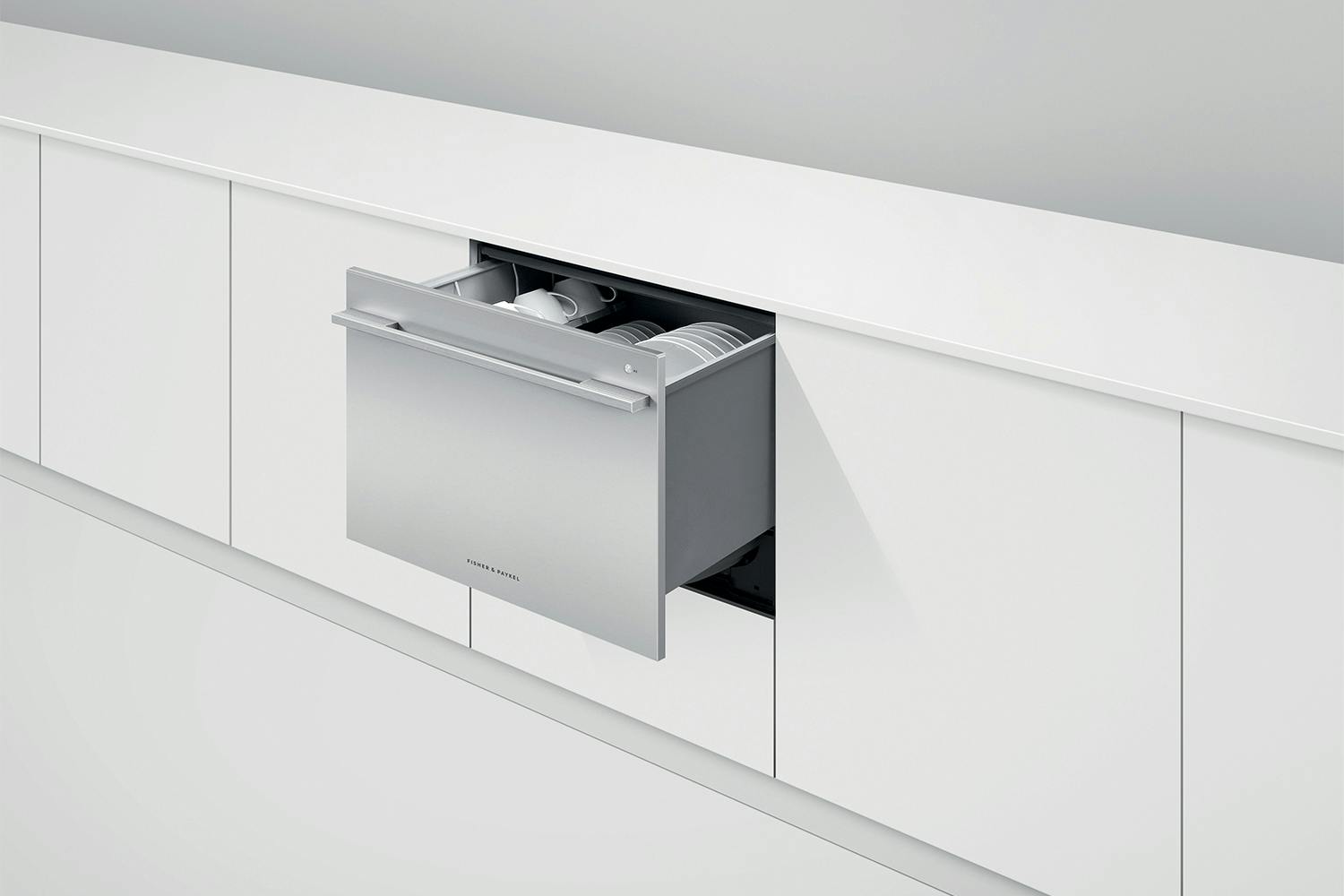 Fisher & Paykel 7 Place Setting Single Dishdrawer - Stainless Steel