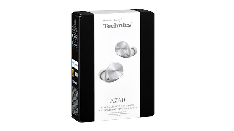 Technics EAH-AZ60E Noise Cancelling True Wireless In-Ear Headphones - Silver