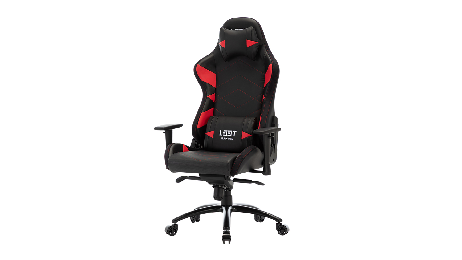 L33T Elite V4 Gaming Chair PU Leather Red Harvey Norman New