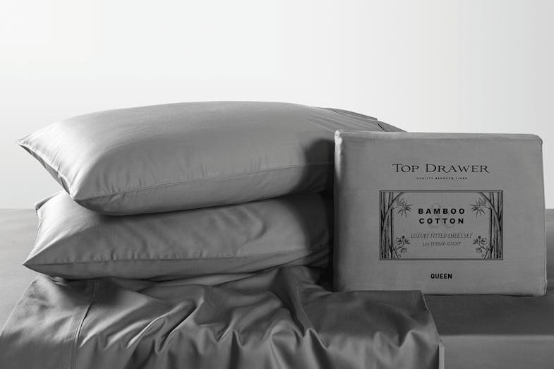 350TC Bamboo Cotton Charcoal Sheet Set by Top Drawer