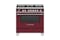 Fisher & Paykel 90cm Freestanding Dual Fuel Cooker w/ Gas Cooktop - Red