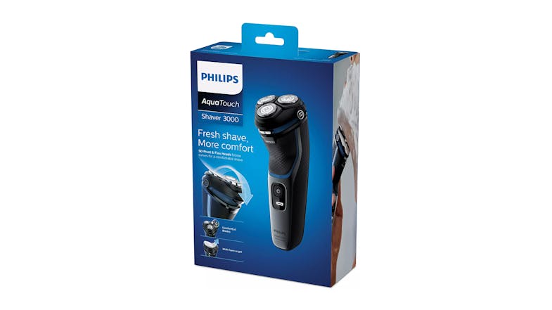 Philips Series 3000 S3122/51 Wet & Dry Shaver - Black Silver