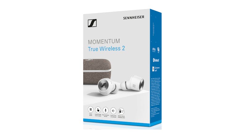 Sennheiser MOMENTUM True 2 Noise-Cancelling Wireless In-Ear Headphones - White