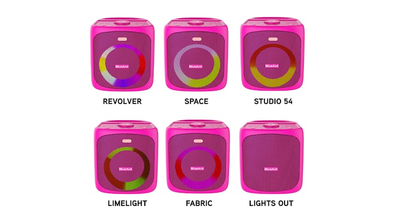 BlueAnt X4 Portable Bluetooth Party Speaker - Pink