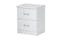 Dominic 2 Drawer Bedside by Compac Furniture - White