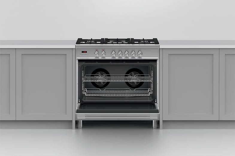 Fisher & Paykel 90cm Freestanding Dual Fuel Oven w/ Gas Cooktop