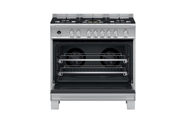 Fisher & Paykel 90cm Freestanding Dual Fuel Cooker w/Gas Cooktop