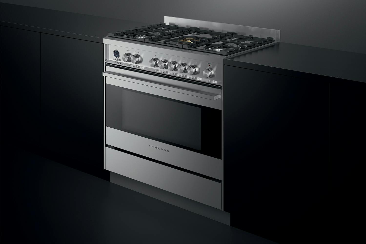 Fisher & Paykel 90cm Freestanding Dual Fuel Cooker w/Gas Cooktop