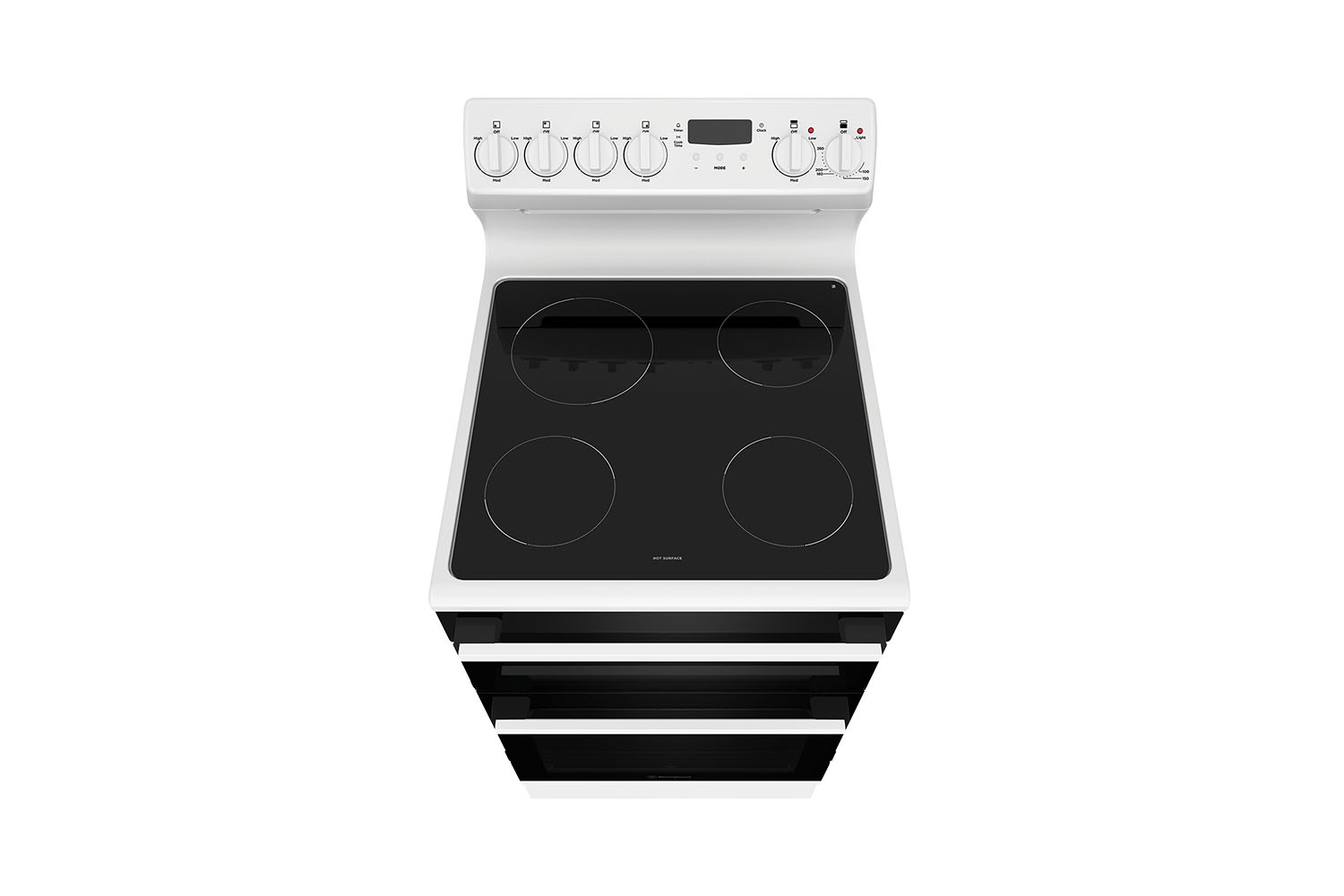 westinghouse 54cm freestanding cooker with electric oven and ceramic cooktop