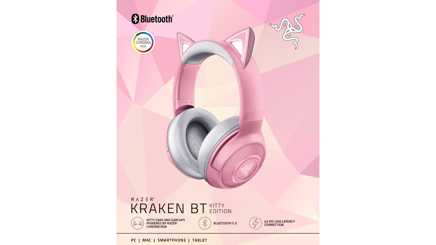 Razer Kraken Wireless Headset - Kitty 