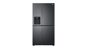 LG 635L Side by Side Fridge Freezer with Ice and Water Dispenser - Matte Black (GS-L635MBL)