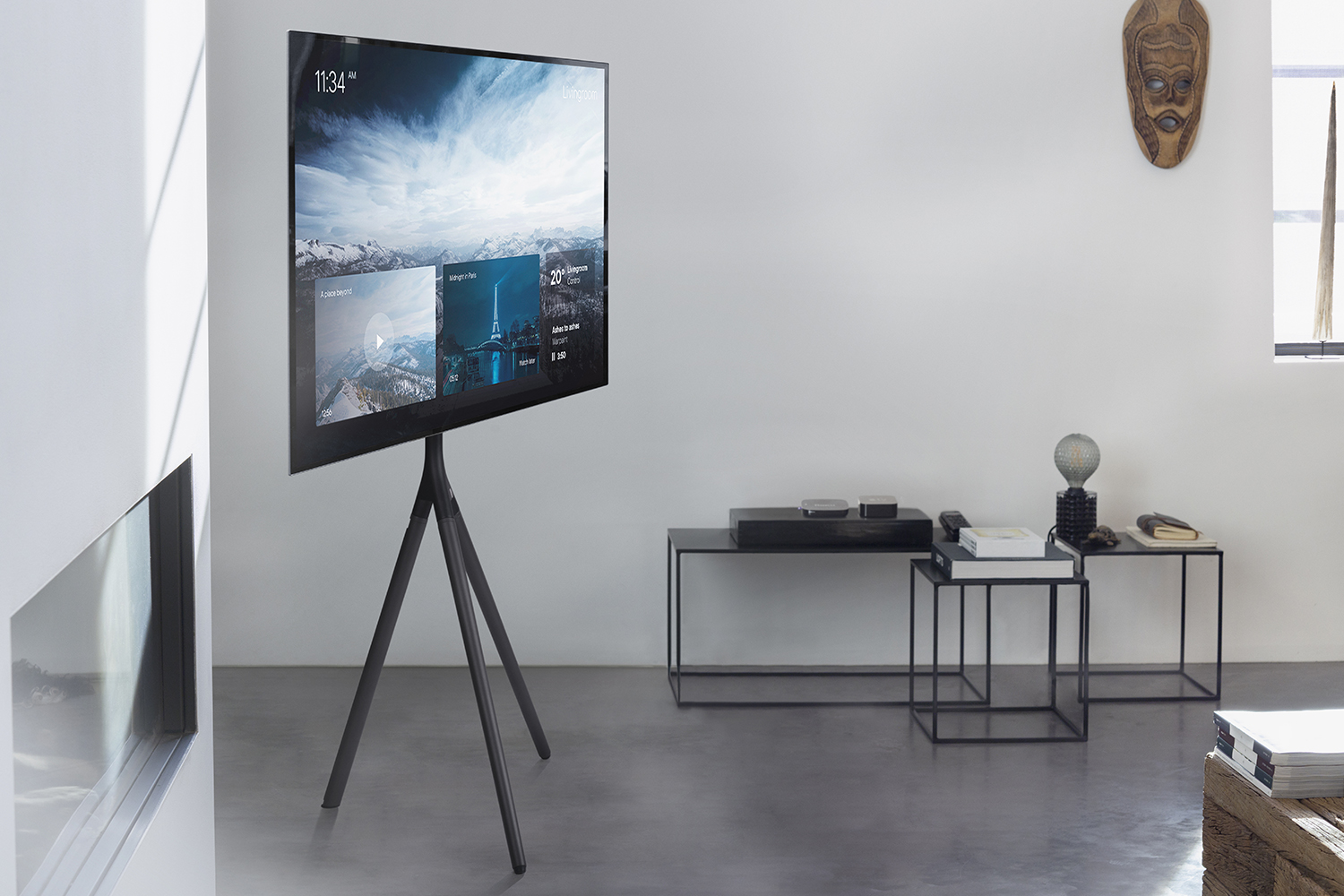 One For All Floor Stand for 32" to 65" TV - Swivel Design - Titanium Grey (WM 7461)