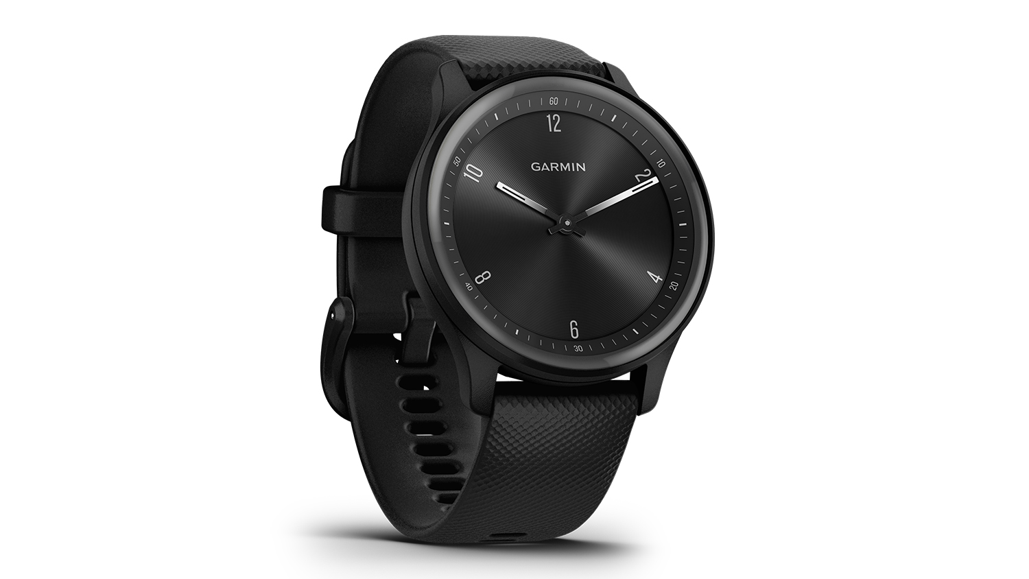 Garmin Vivomove Hybrid Smartwatch - Black Case with Black Band 
