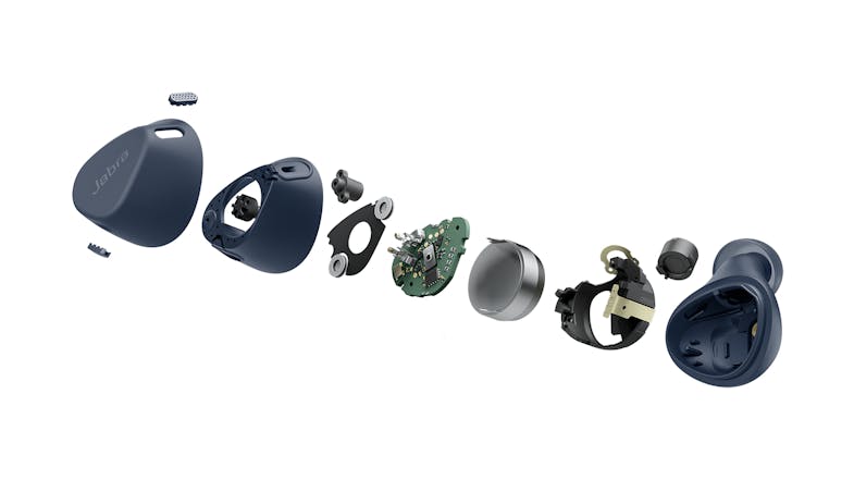 Jabra Elite 4 Active Noise Cancelling True Wireless In-Ear Headphones - Navy
