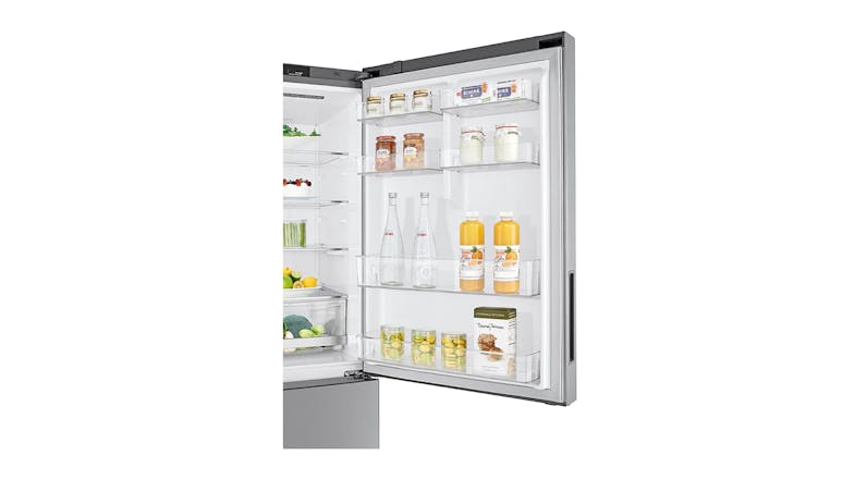 LG 420L Bottom Mount Fridge Freezer - Stainless Finish (GB-455PL)