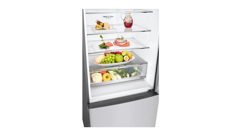 LG 420L Bottom Mount Fridge Freezer - Stainless Finish (GB-455PL)