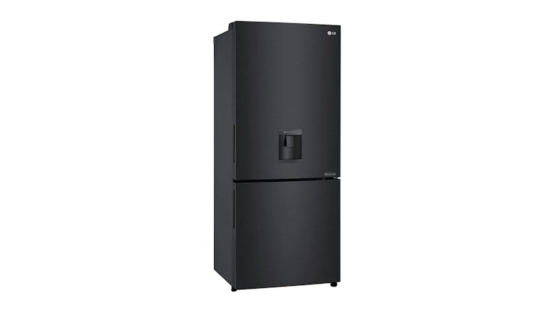 LG 420L Bottom Mount Fridge Freezer with Water Dispenser - Matte Black (GB-W455MBL)