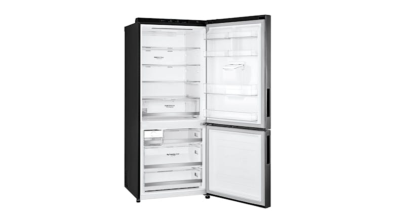 LG 420L Bottom Mount Fridge Freezer with Water Dispenser - Matte Black (GB-W455MBL)