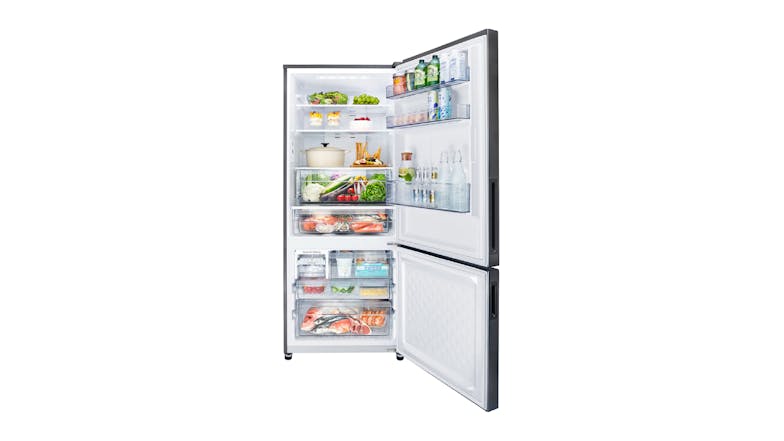 Panasonic 380L Bottom Mount Fridge Freezer - Stainless Steel