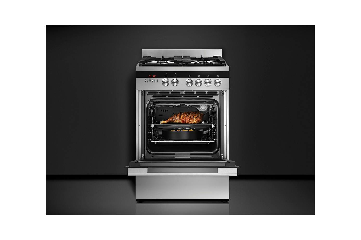 Fisher & Paykel 60cm Freestanding Oven With Gas Cooktop